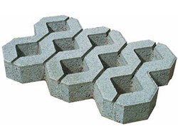 Rasengitterstein grau Holpp 60 x 40 x 10 cm