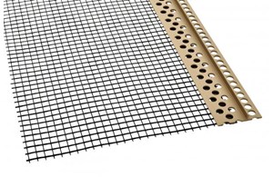 Steinfix Randabschlussprofil mit Netz für Keramikplatten