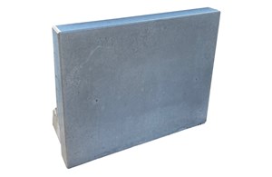 Winkelplatte einseitig Sicht grau Höhe 45 cm