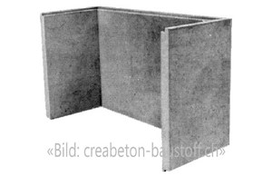 Lichtschacht aus Beton Schenkel 80 cm (CreaBeton) 