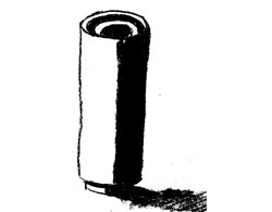 Zementrohr mit Boden "flach" (NBR)