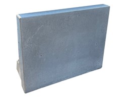 Winkelplatte einseitig Sicht grau Höhe 45 cm